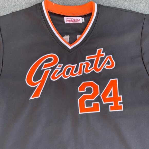 Rare VTG WILLIE MAYS MITCHELL & NESS COOPERSTOWN GIANTS #24 JERSEY Size 48 - Picture 2 of 12